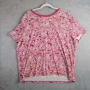 We The Free Red Teddy Burnout T-Shirt  Size Medium